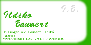ildiko baumert business card
